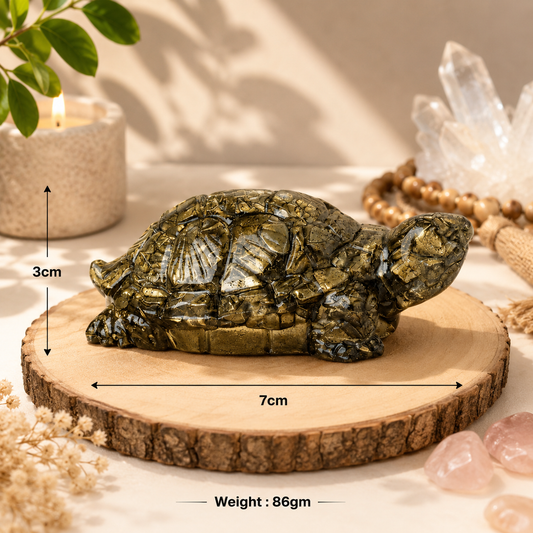 Pyrite Prosperity Tortoise (Kachhua)