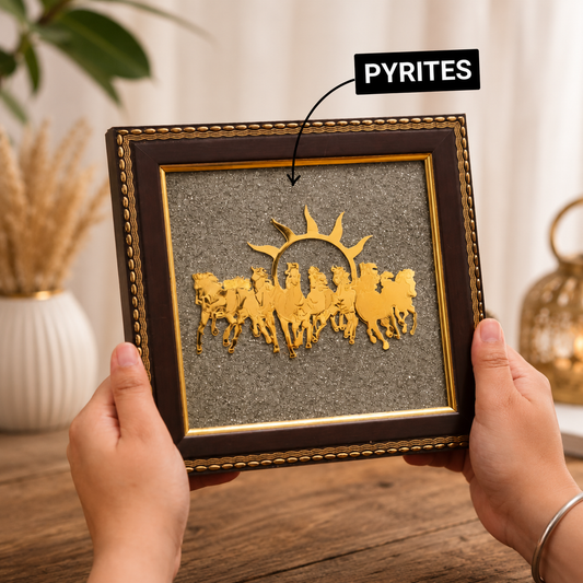 7 Horse Pyrite Frame