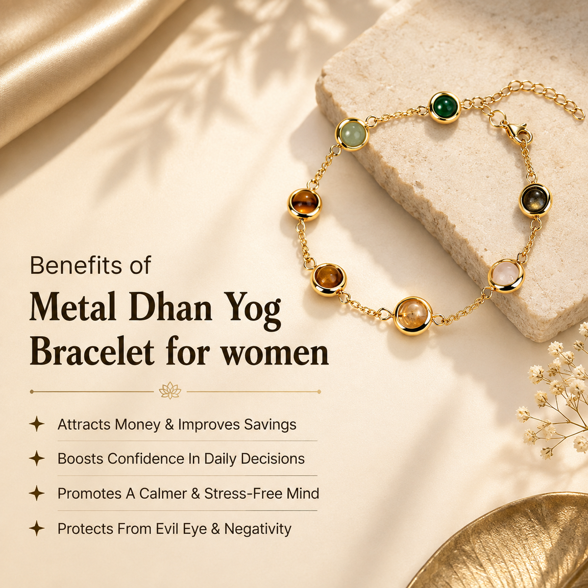 Metal Dhan Yog Bracelet for Women