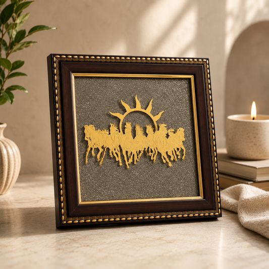 7 Horse Pyrite Frame