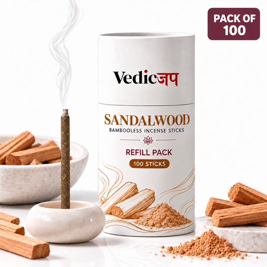 Sandalwood Cow Dung Dhoop Sticks– Pack of 100