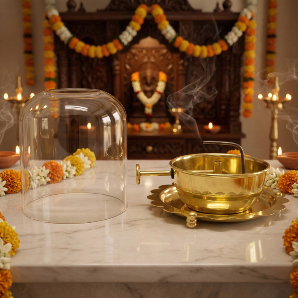 Brass Akhand Jyot Diya for Home Temple, Mandir & Spiritual Décor