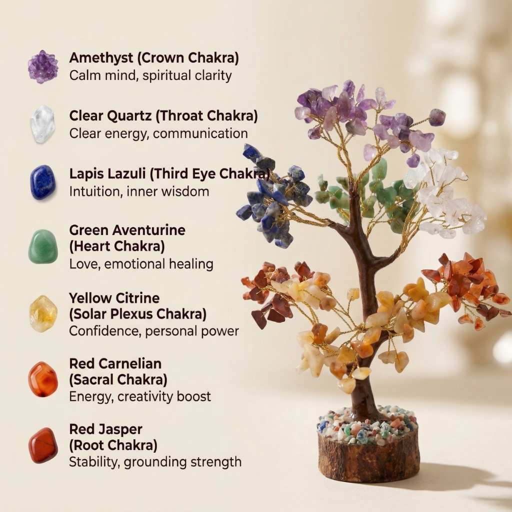 7 Chakra Crystal Tree