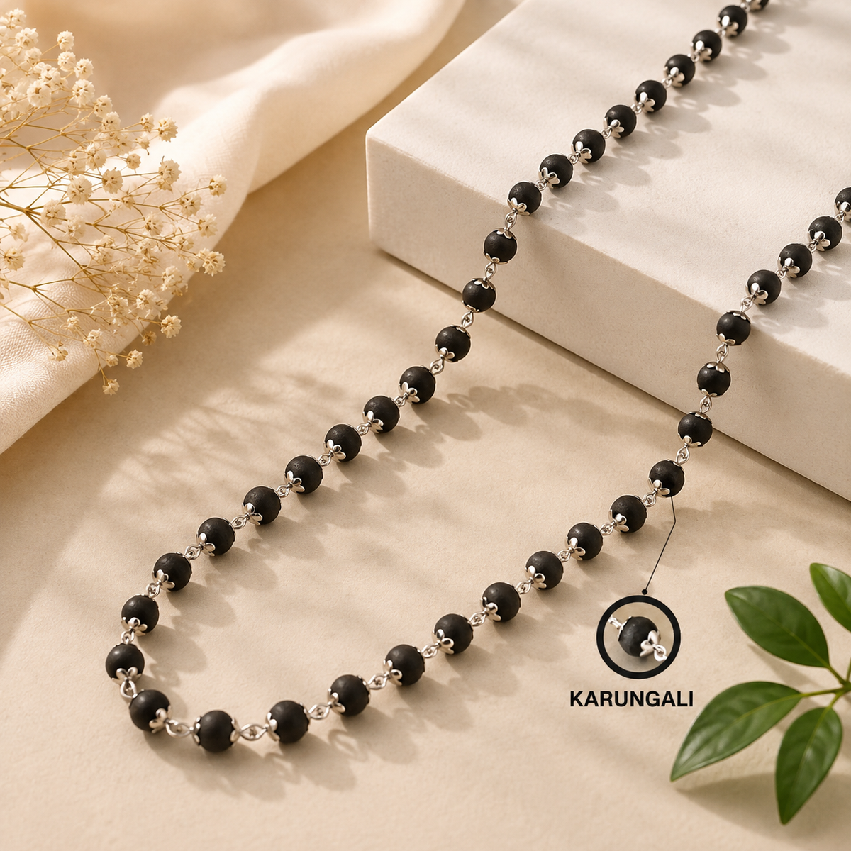 Karungali Mala + Karungali Bracelet Combo