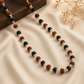Silver Plated Karungali Rudraksha Mala