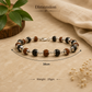 Silver Plated Rudraksha & Karungali Bracelet