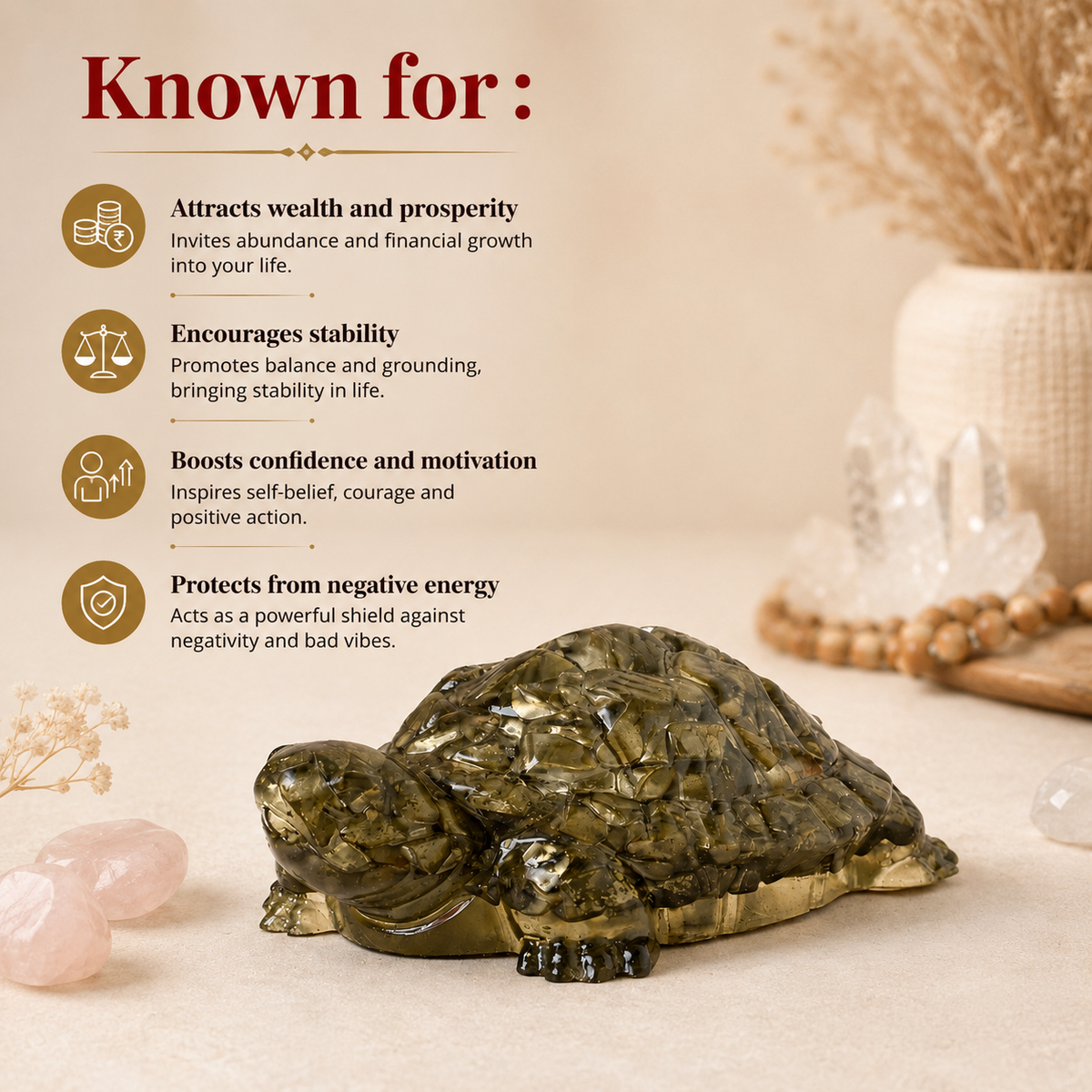 Pyrite Prosperity Tortoise (Kachhua)