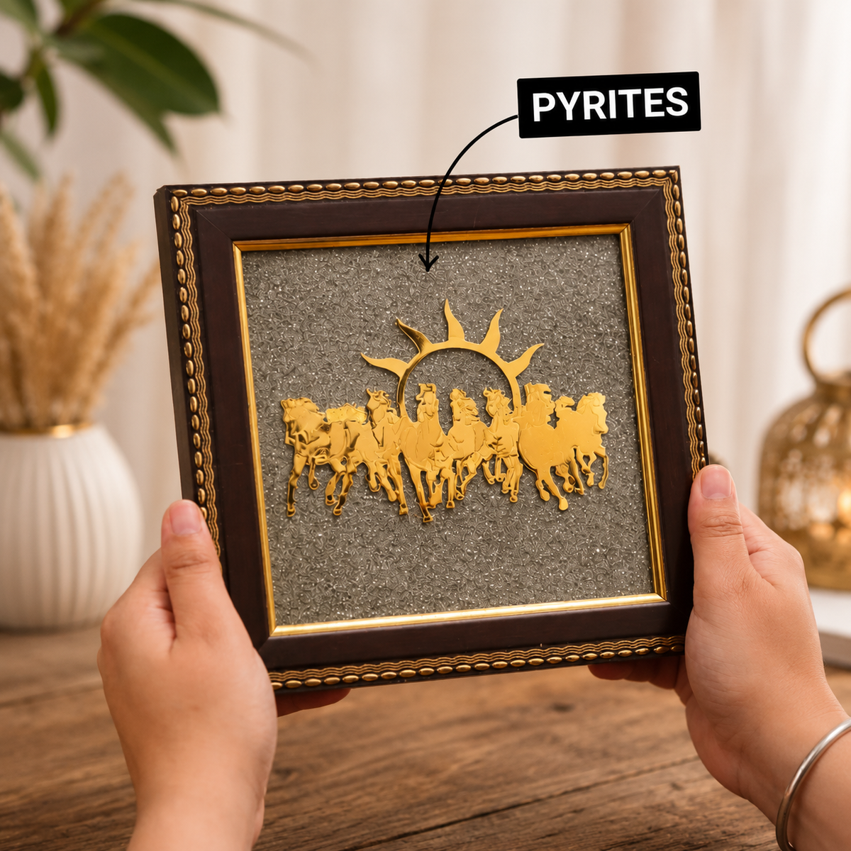 7 Horse Pyrite Frame