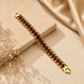 Gold Plated Modern Rudraksha Bracelet