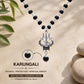 Silver Plated Karungali Mala with Trishool Pendant