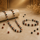 Silver Plated Rudraksha Karungali Mala + Bracelet Combo