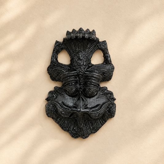 Black Kirtimukha Vastu Raksha Kavach (Nazar Battu)