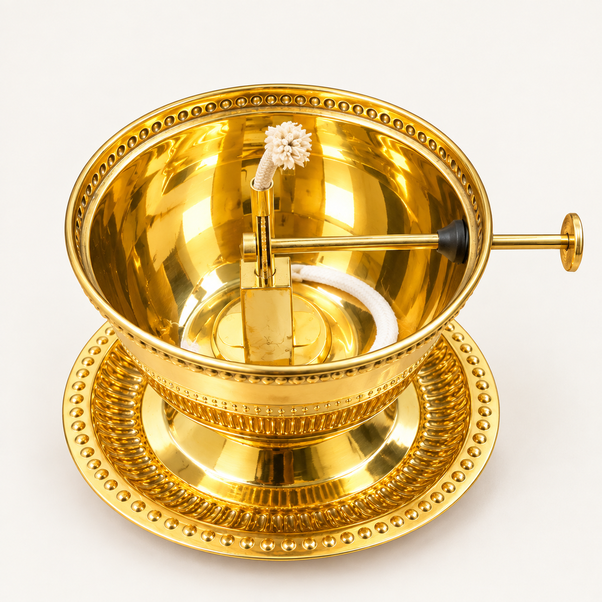 Brass Akhand Jyot Diya for Home Temple, Mandir & Spiritual Décor, 500 ML