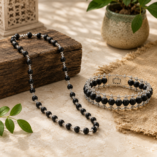 Karungali Mala + Karungali Bracelet Combo