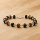 Silver Plated Rudraksha & Karungali Bracelet