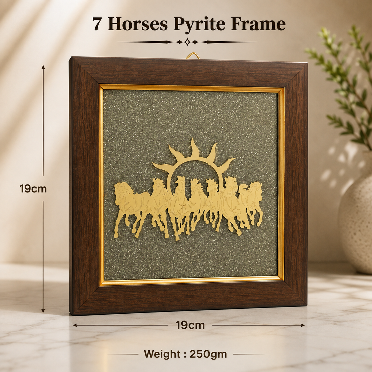 7 Horse Pyrite Frame