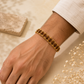 Gold Plated Modern Rudraksha Bracelet
