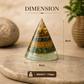 Money Magnet Pyramid with Selenite Base for Vaastu