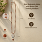 Divya Shiv Rudraksha Mala with Om Shiva Trishul Pendant – Silver Coating