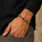 Silver Plated Rudraksha & Karungali Bracelet
