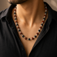Silver Plated Karungali Rudraksha Mala