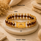Gold Plated Modern Rudraksha Bracelet