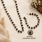 Silver Plated Karungali Mala & Bracelet Combo