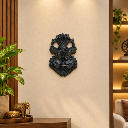 Black Kirtimukha Vastu Raksha Kavach (Nazar Battu)