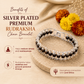 Silver Plated Premium Black Rudraksha Bracelet