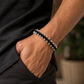 Silver Plated Premium Black Rudraksha Bracelet